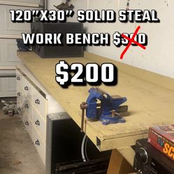 BIG STEEL WORK BENCH 