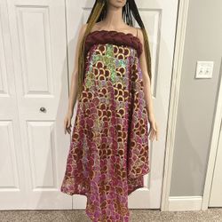 Braided Lace Tube Dress