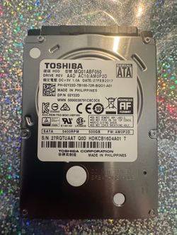 Toshiba MQ01ABF050 500GB SATA Laptop/Video Game Console Hard Drive