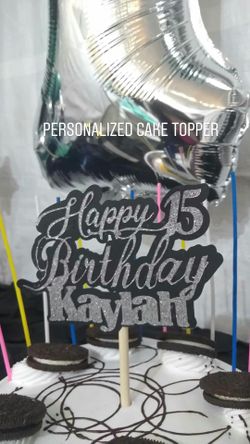 Birthday Cake topper with your name