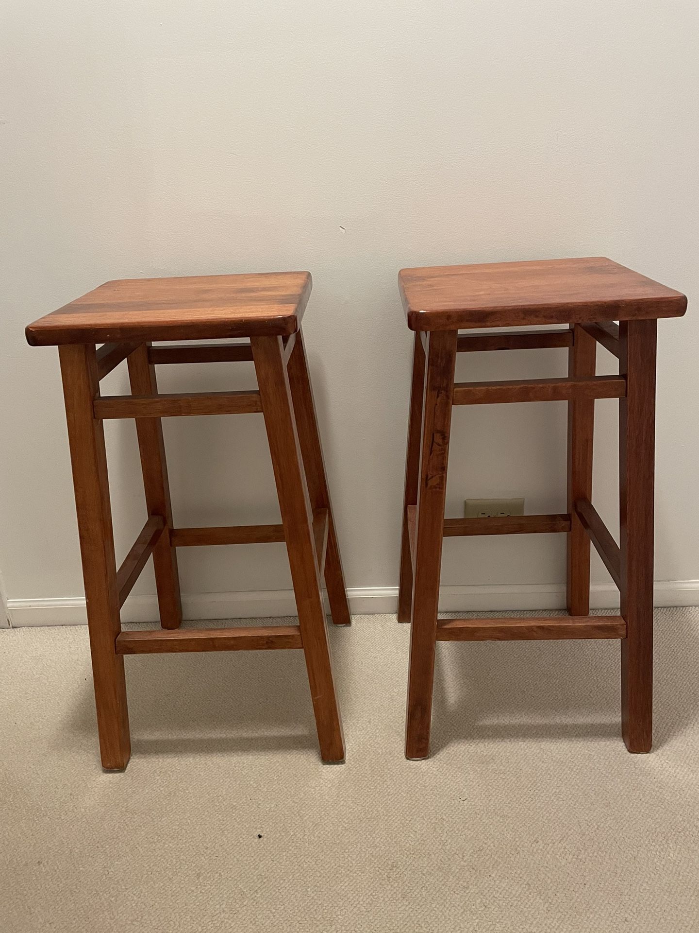 2 Wooden Stools
