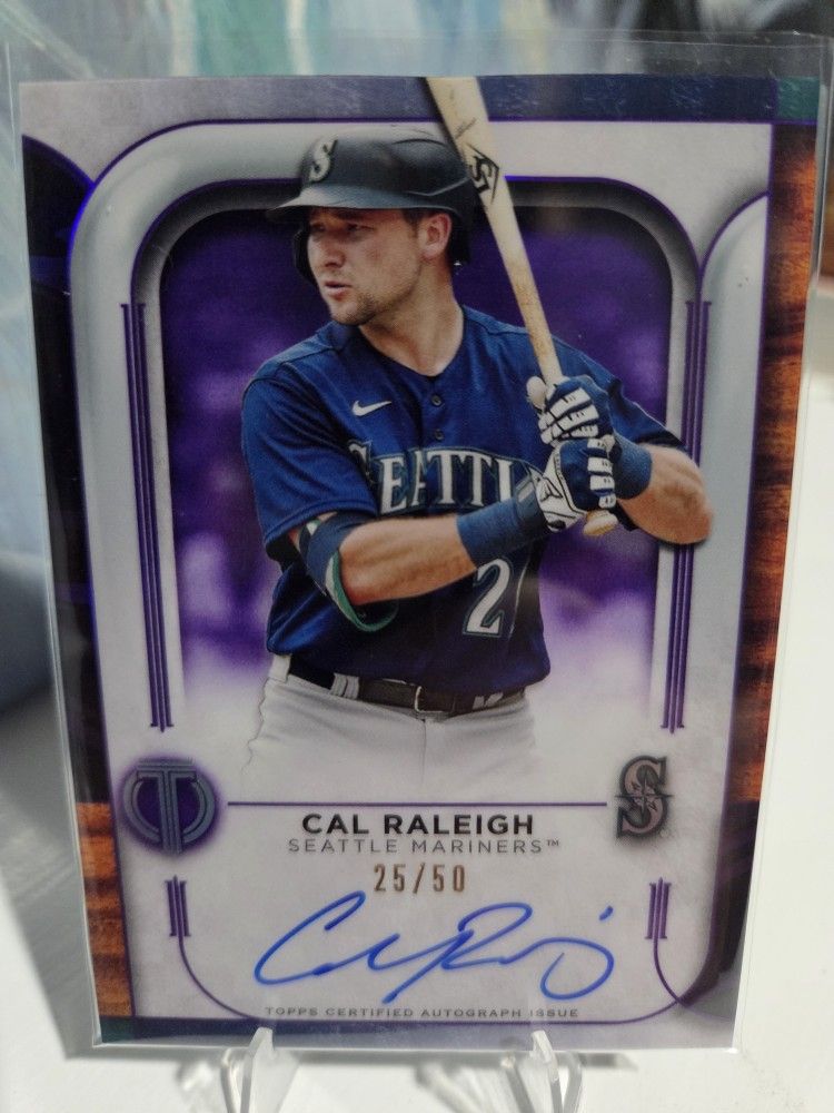 2022 Rookie Cal Raleigh Auto /50 Purple