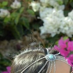 Unique head piece with the Greek look for all occasions 