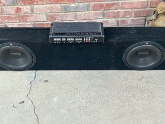 Rockford fosgate 10 inch subs/ Rockford fosgate prime 5 channel amp