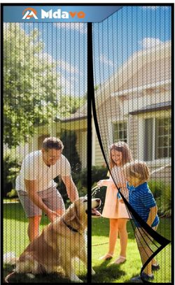 Magnetic screen door