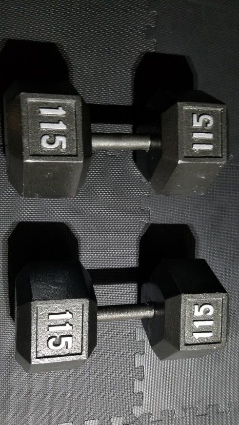 (2)Pair Of 115lbs Dumbells