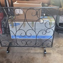 Standing Fireplace Screen 