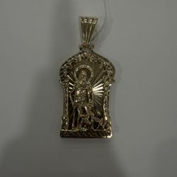 10k Saint Lazaro Pendant Solid 