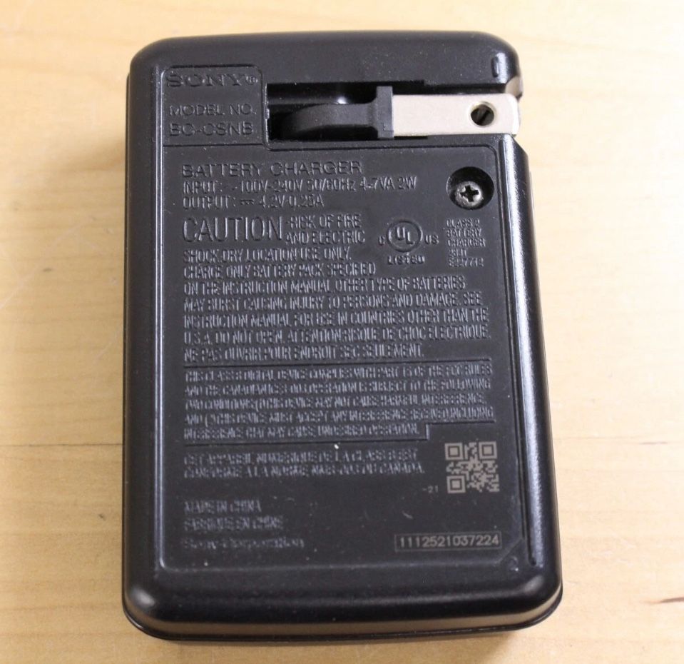 Genuine OEM Sony BC-CSNB Battery Charger NP-BN NP-BN1 & Type N Battery
