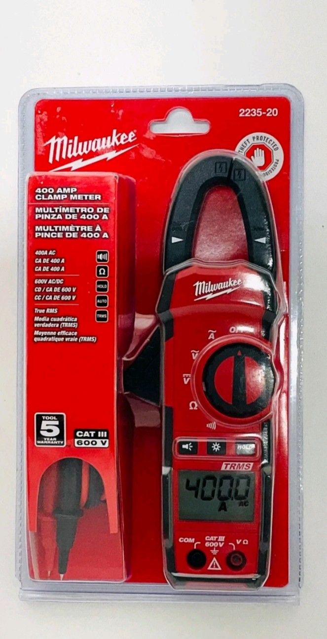 Milwaukee 2235-20 Clamp Meter for HVAC/R - Red