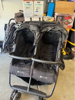 Zoe Double Stroller Black