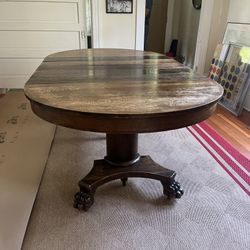 Antique Tiger Oak Table