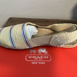 Coach Slip On Sandals Sz 8