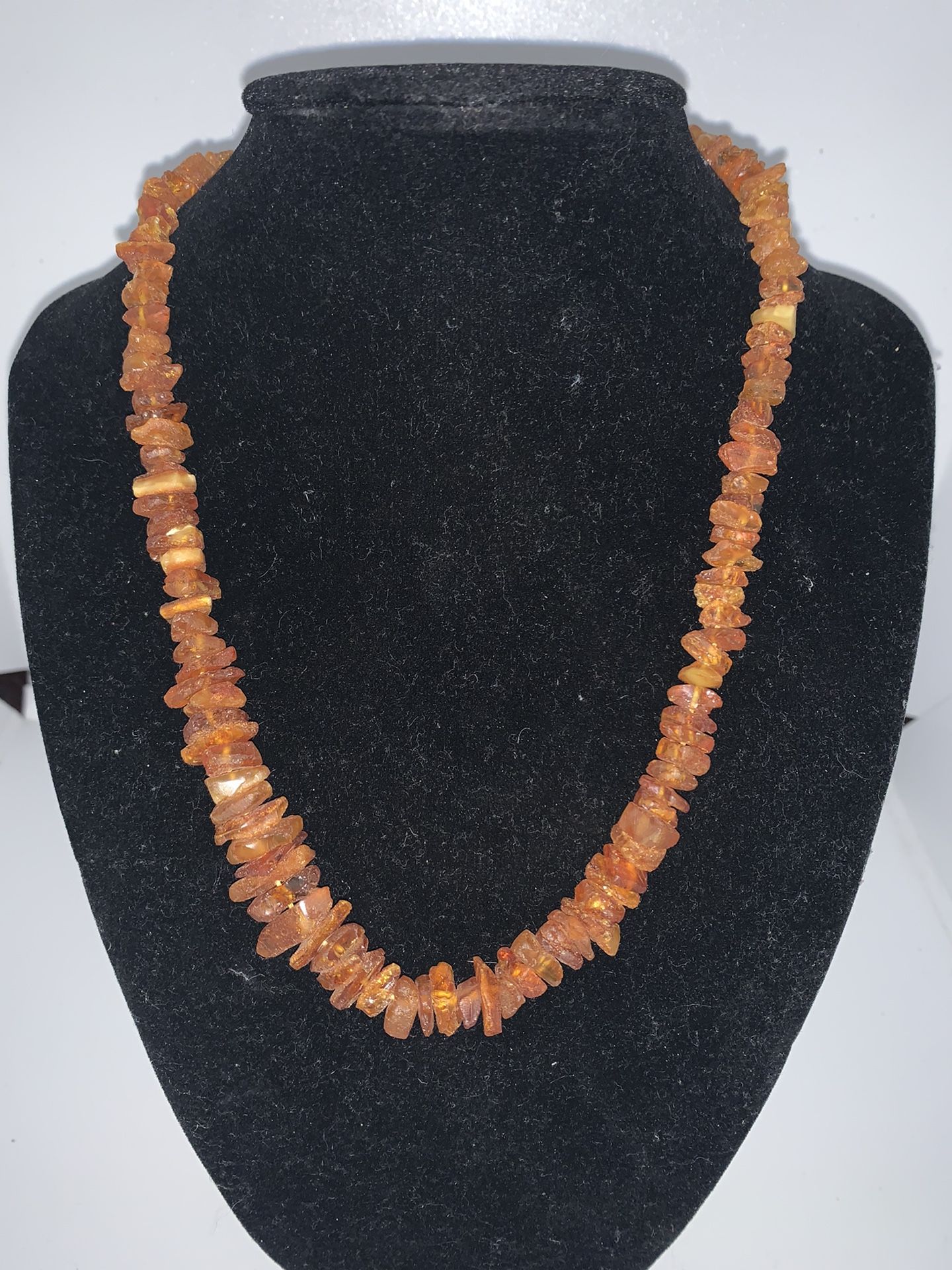 Faux Amber Necklace 