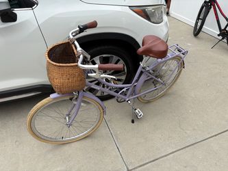 Avasta Cruiser Bike with Basket – Lavender