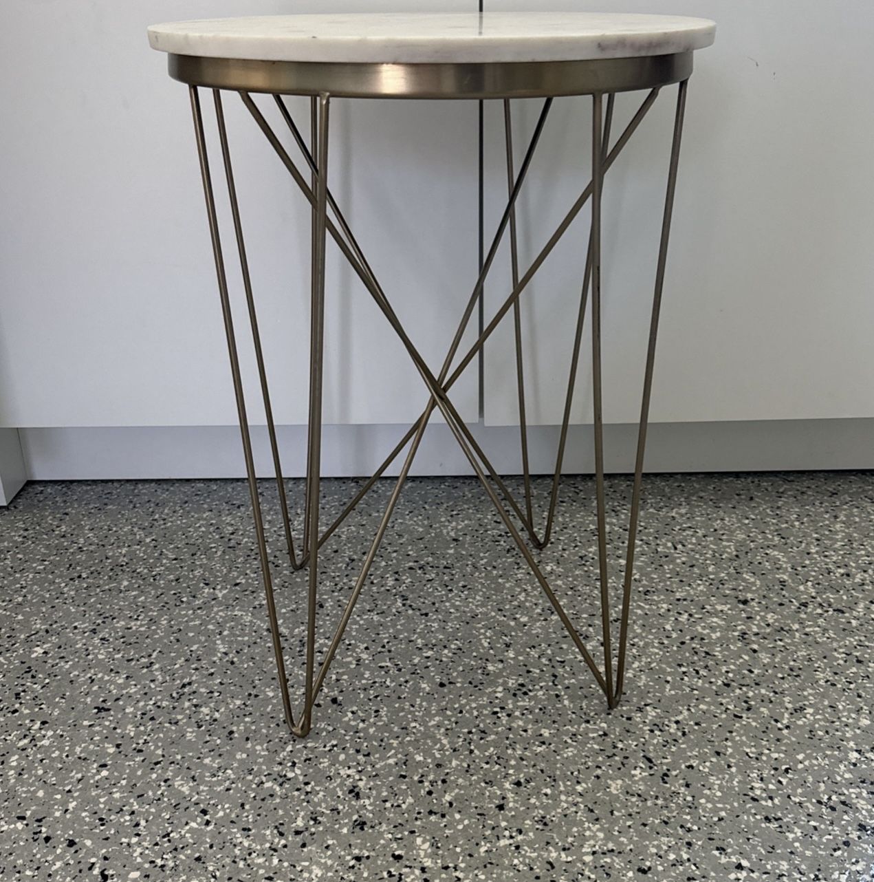 Marble Top End Table