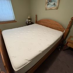 King size bed and bed frame