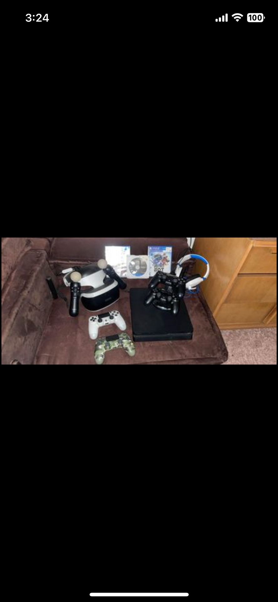 PS4 + VR + Games + Headset + Controllers