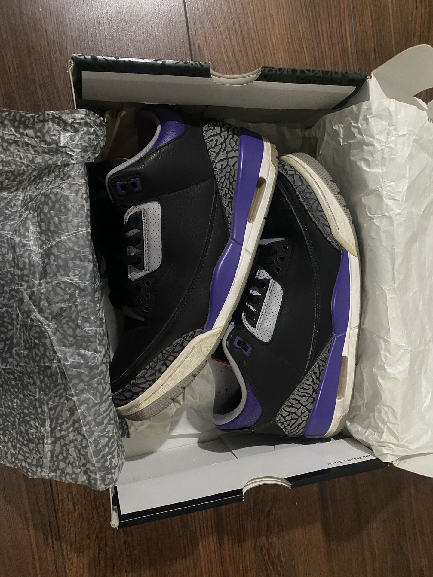 Jordan 3s Court Purple