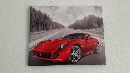 Racing car wall arts