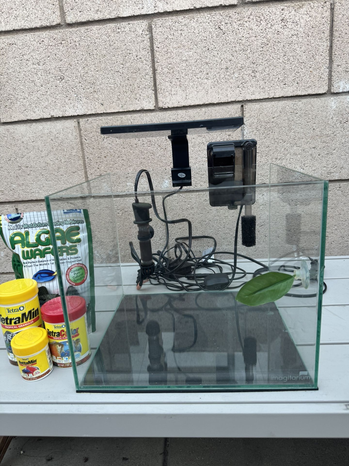 Imagitarium Rimless Glass Aquarium Tank 5 Gallons FIRM ON PRICE