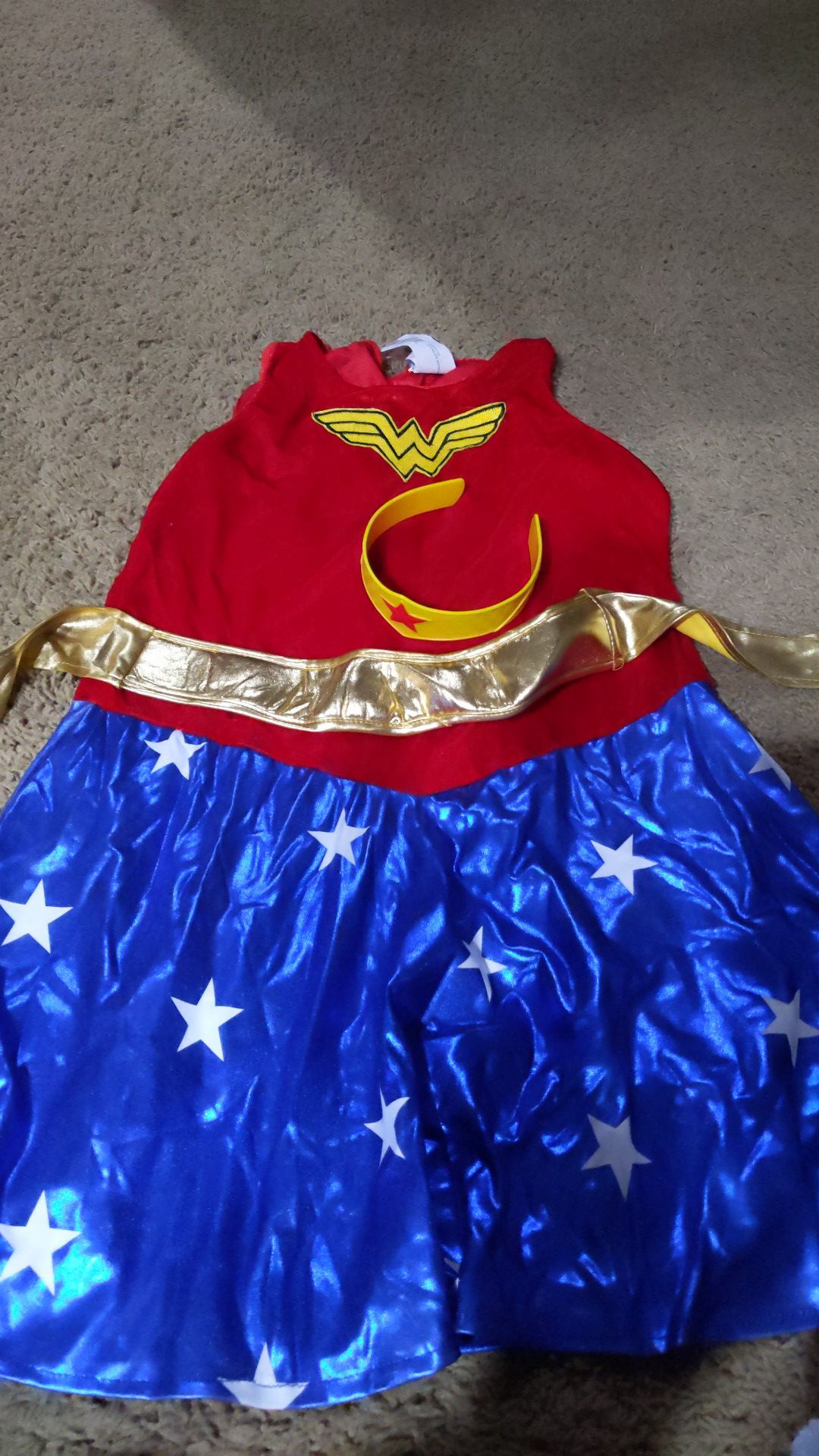 Girls Large Wonder Woman costume