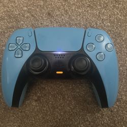 Blue Ps5 PlayStation Controller Works Good 