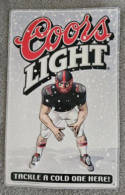 Coors Light Metal Sign