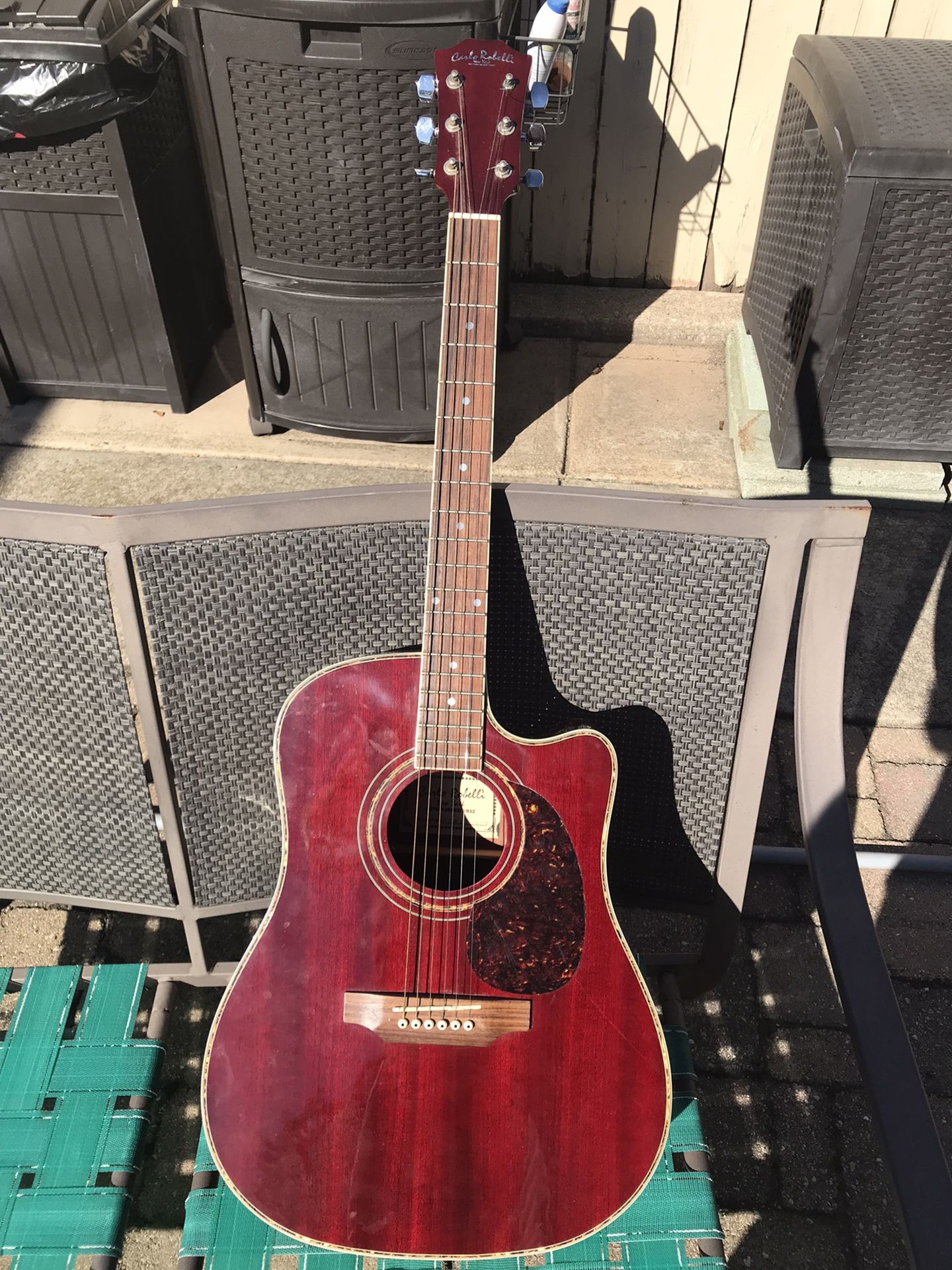 Carlo Robelli CBW4134CR Cherry Red Acoustic Guitar