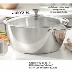 Olla De12 Qts Cook Soluction Nueva En Su Caja 