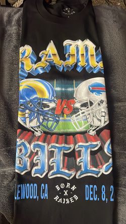 Born N Raised La Rams tee Large work 1x very very clean