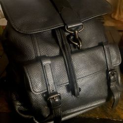 Leather Coach Backpack