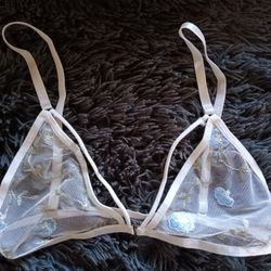 Light Blue Flower Bralette 