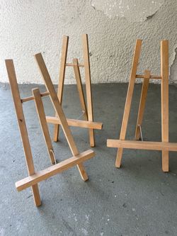 3 table mini wood easels