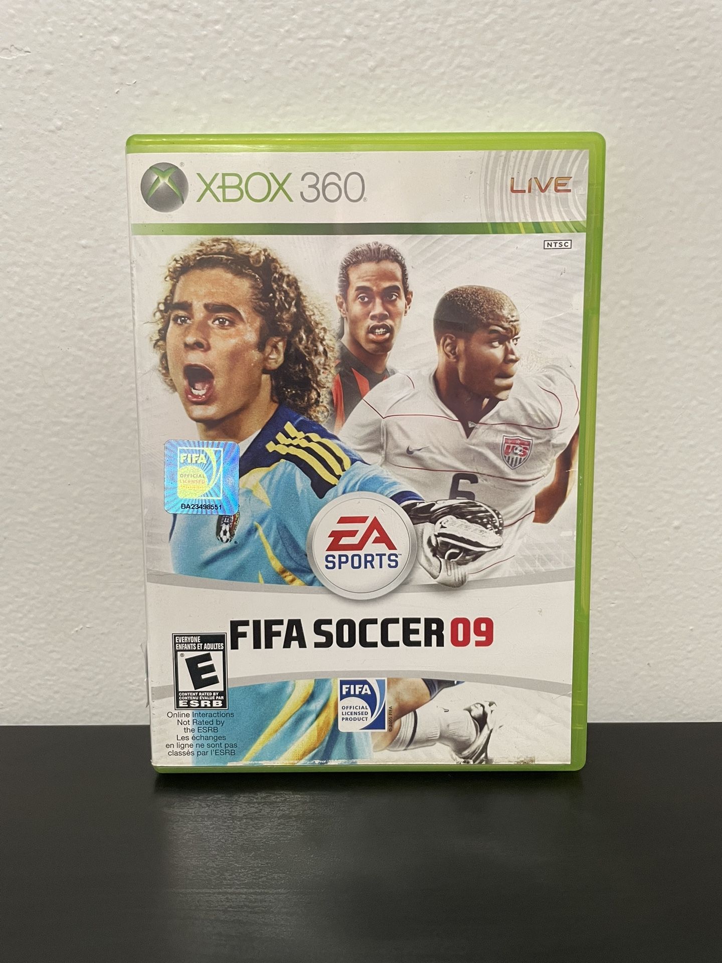 FIFA Soccer 09 Xbox 360 Video Game CIB Ronaldinho Futbol 2009
