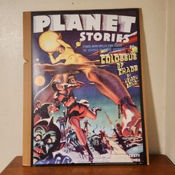 Planet Stories 1942 Winter Issue Colossus Of Chaos Science Fiction Poster