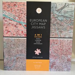 Professor Puzzle European City Map Jigsaws