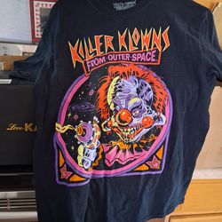 Steven Rhodes designed Killer Klowns from Outer Space t-shirt featuring a crewneck graphic print.