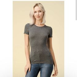 Short sleeve crew neck tunic top