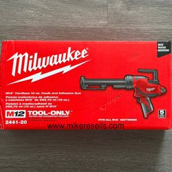 Milwaukee M12 Cordless 10 oz. Adhesive and Caulk Gun (2441-20)
