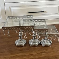 Glass Crystal Dessert trays 