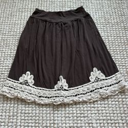 Ann Taylor Loft XS Brown Skirt