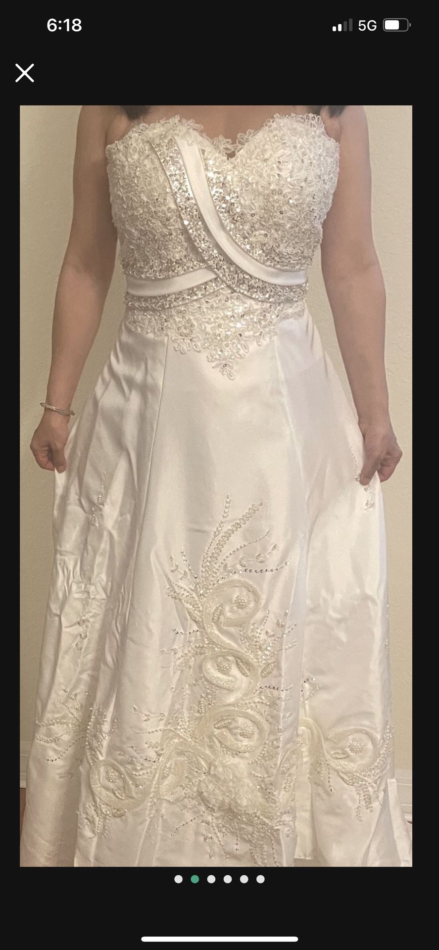 Wedding Dress Size M Fits 4 6 Or 8