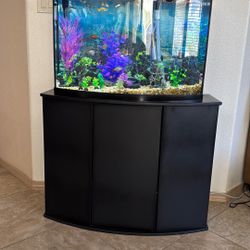 42 gallon Aquarium With Stand And Plenty Of Fish