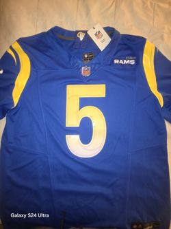 Men's Los Angeles Rams Jalen Ramsey Nike Blue Vapor F.U.S.E. Limited Jersey Men's Sz L Original Price $175. New.