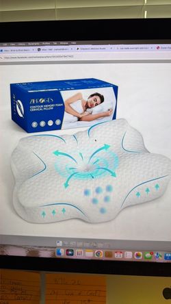 2 Memory Foam Neck Support Pillows