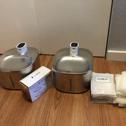 Pair Of Kitty Spout Automatic Water Fountain