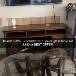65 Inch, Tv Stand, table Set 