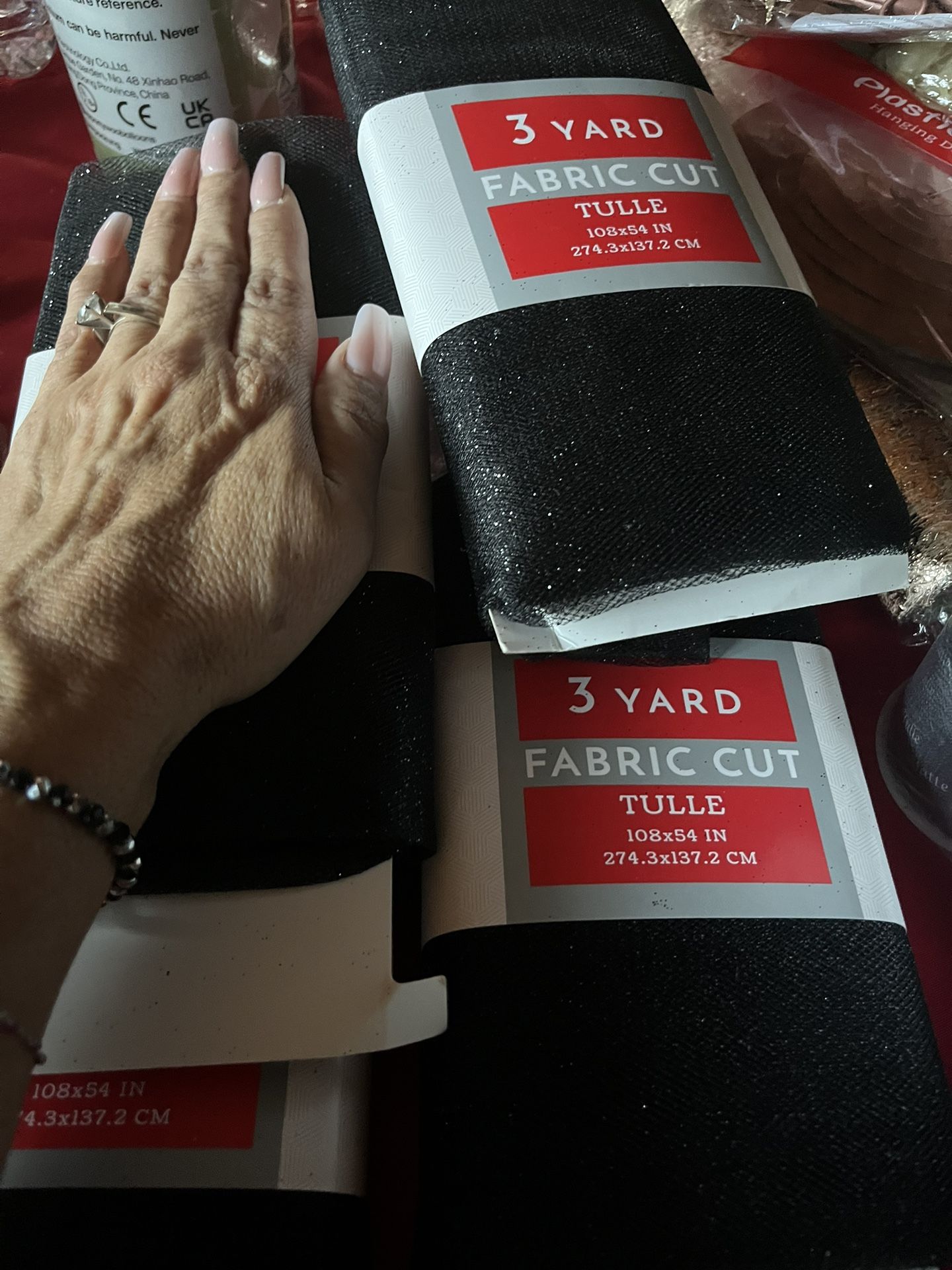 deco black tulle