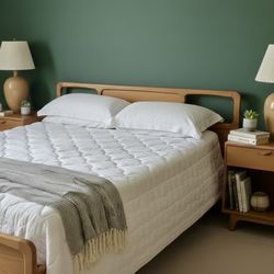 2 Lane Perception Nightstands – Matching Pair – Sculpted Pulls – Mid Century Modern